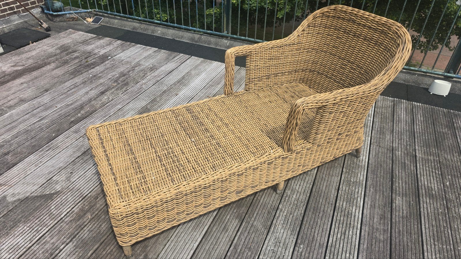 Rotan ligstoel - Comfortabel en stijlvol, Ophalen of Verzenden, Gebruikt, Eenpersoons, Binnen