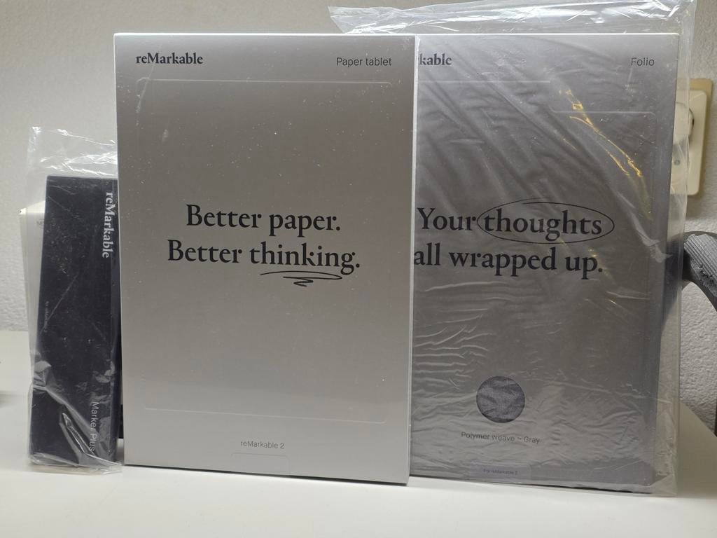 Remarkable 2 Paper Tablet + Folio + Stylus - Nieuw in doos, 8 GB, Nieuw, Ophalen of Verzenden, Wi-Fi