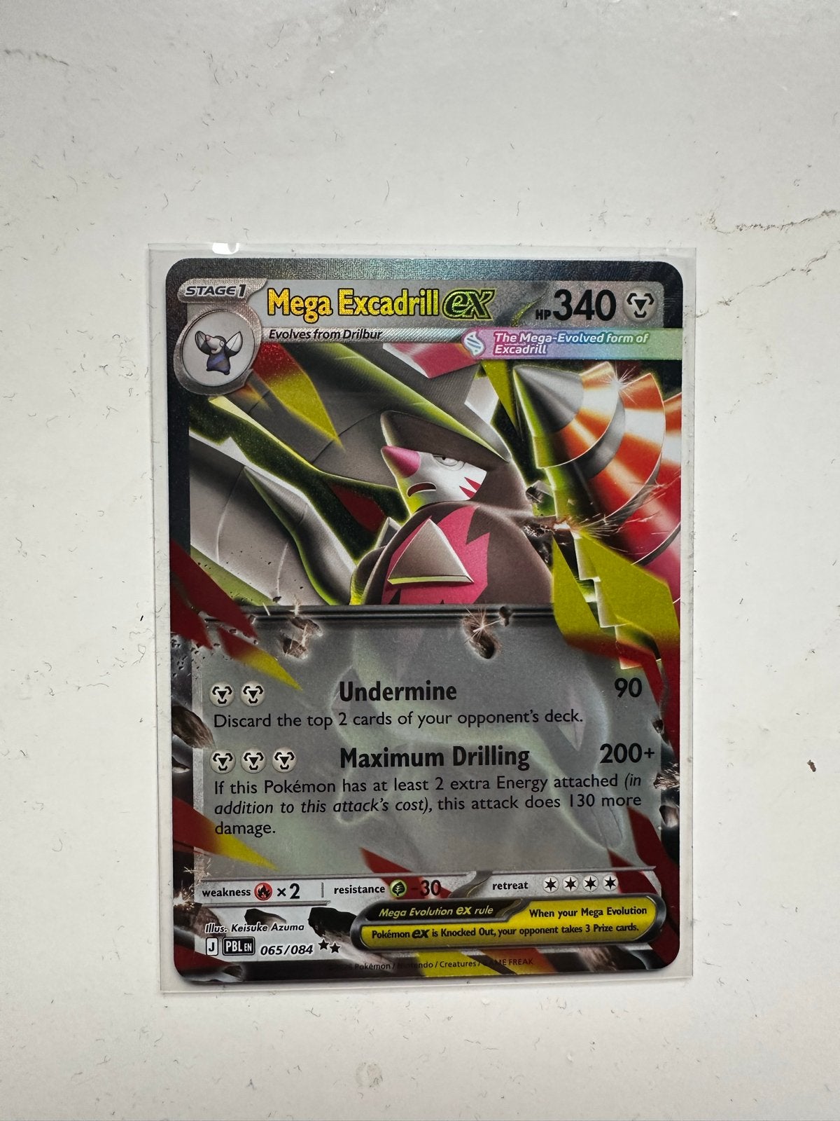 Mega Excadrill EX pitch black, Ophalen of Verzenden, Zo goed als nieuw, Losse kaart
