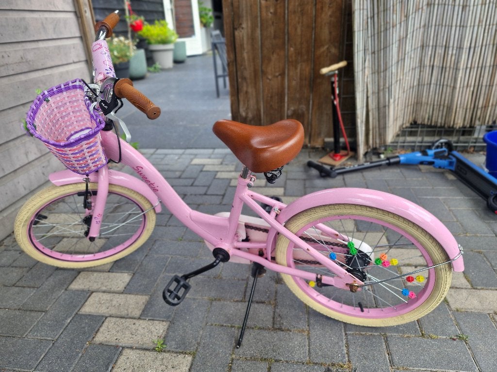 Meisjes fiets, Ophalen, Gebruikt, Terugtraprem, 18 inch