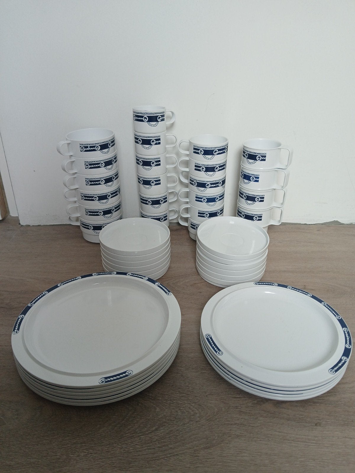 45 delig Mepal servies koen de winter nautisch, Ophalen of Verzenden