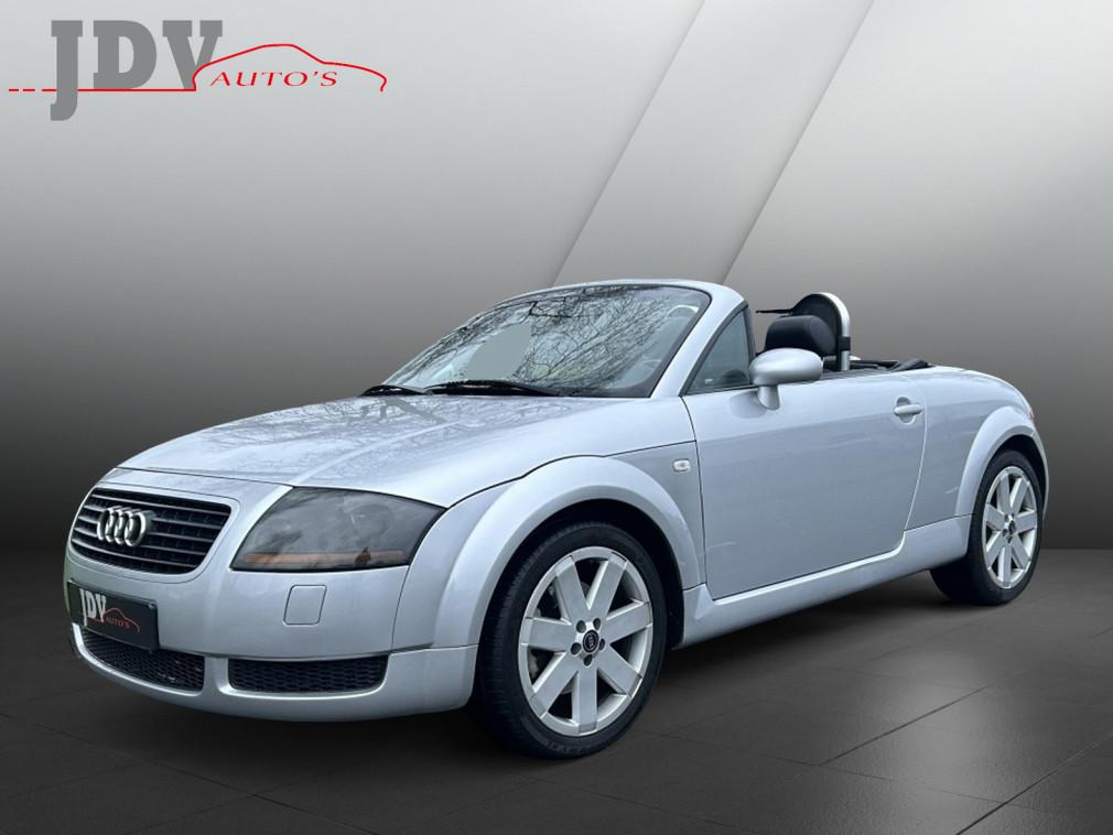 Audi TT Roadster 1.8 5V Turbo (bj 2000), Auto's, Zwart, Automatische klimaatregeling, Cabriolet, Leder