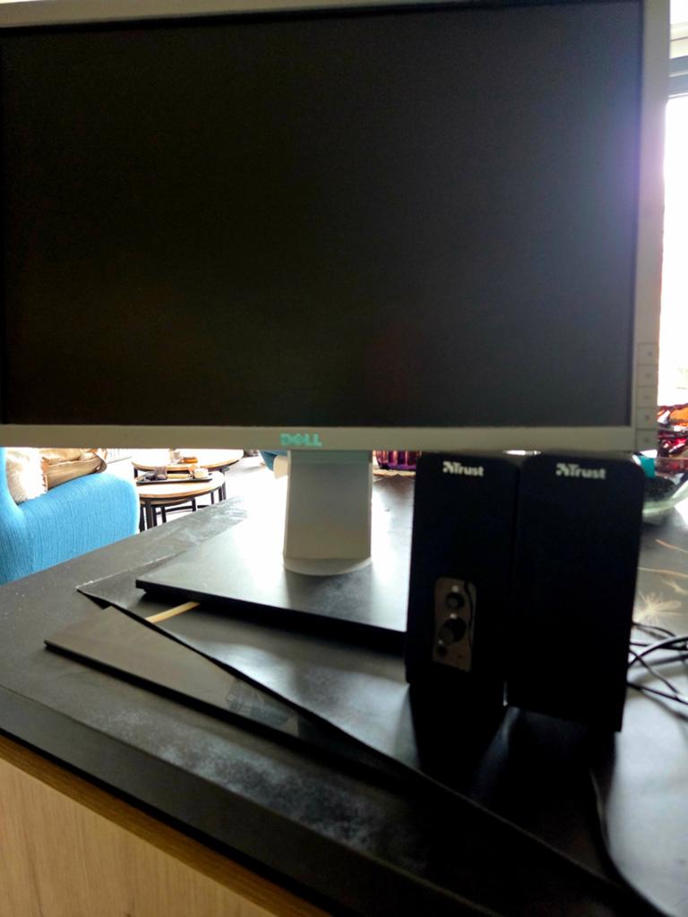 Dell beeldscherm en Trust speakers, Ophalen, Draaibaar, Overige resoluties, DVI