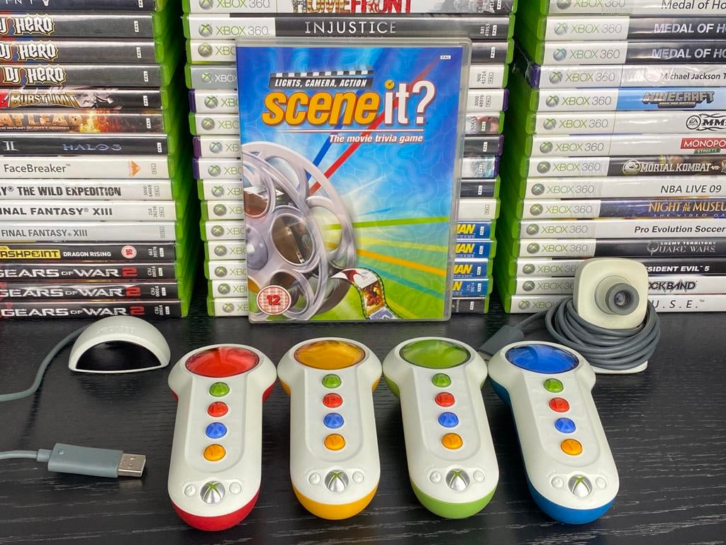 Scene It The Movie Trivia Game + Controllers Sensor Receiver, Spelcomputers en Games, Microsoft Studios, Www.studios.com, Ophalen of Verzenden