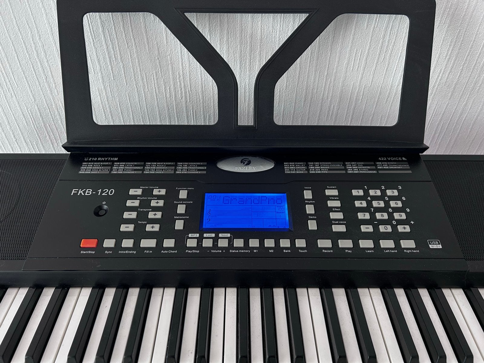Fazley FKB-120 Keyboard - 61 toetsen, Muziek en Instrumenten, Keyboards, Ophalen, Gebruikt, 61 toetsen, Overige merken