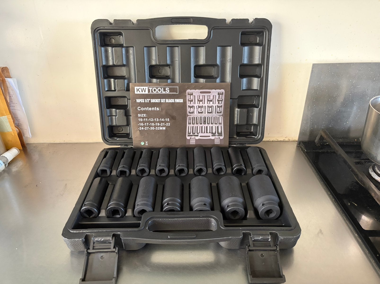 Nieuwe Metallo of KW-Tools Krachtdoppenset 16delig  €32,50, Auto diversen, Nieuw, Altijd, Voor gereedschappen en aggregaten, Ophalen