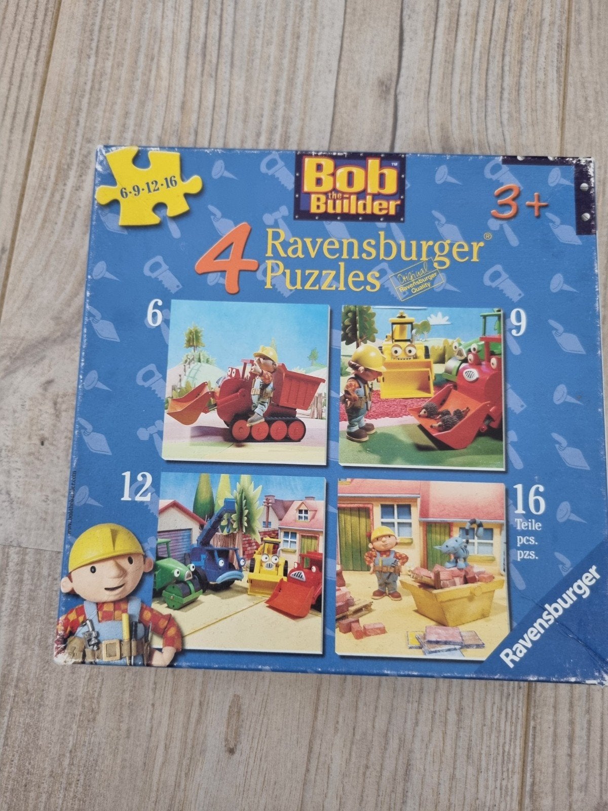 Ravensburger Bob de Bouwer Puzzels (4 in 1), Kinderen en Baby's, Speelgoed | Kinderpuzzels, Ophalen of Verzenden, 10 tot 50 stukjes