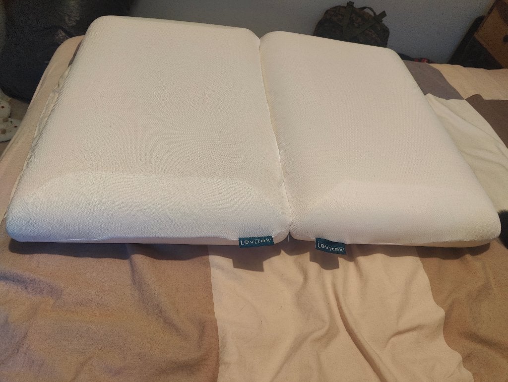 Levitex kussen x2, Ophalen, Overige merken, Wit, Nieuw