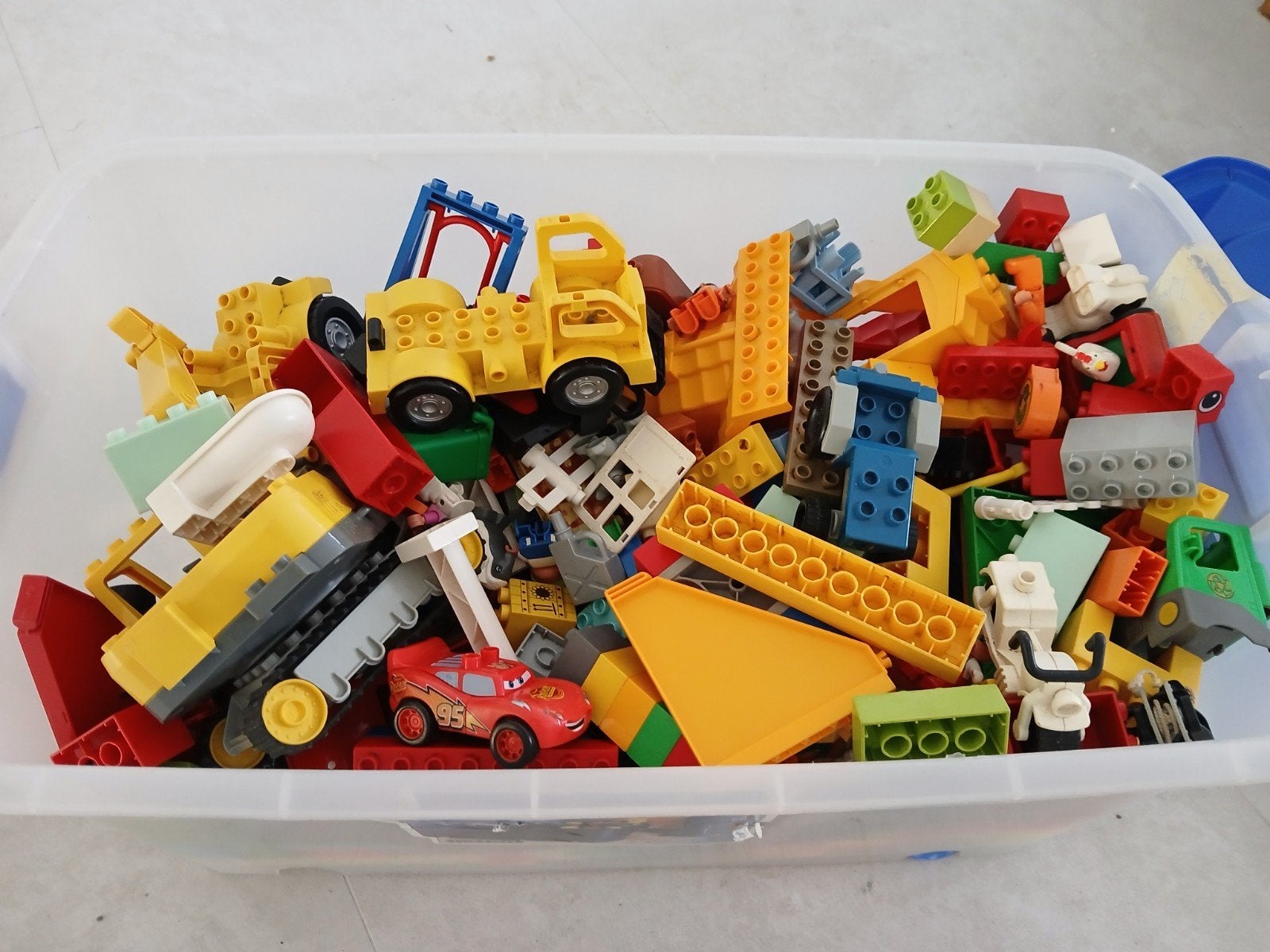 grote bak met duplo, Kinderen en Baby's, Ophalen, Zo goed als nieuw, Duplo