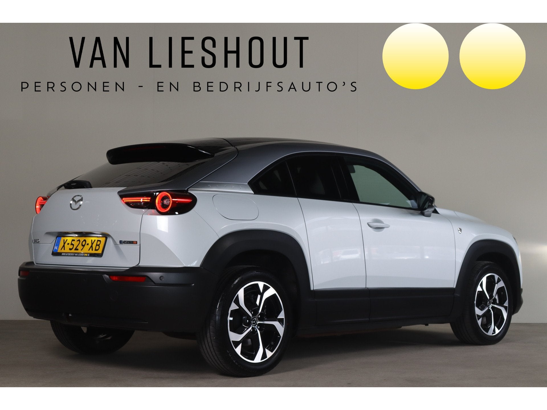 Mazda MX-30 e-SkyActiv R-EV 170 Advantage NL-Auto! Mem.Seats, Auto's, Mazda, Euro 6, Leder en Stof, Wit, Bedrijf