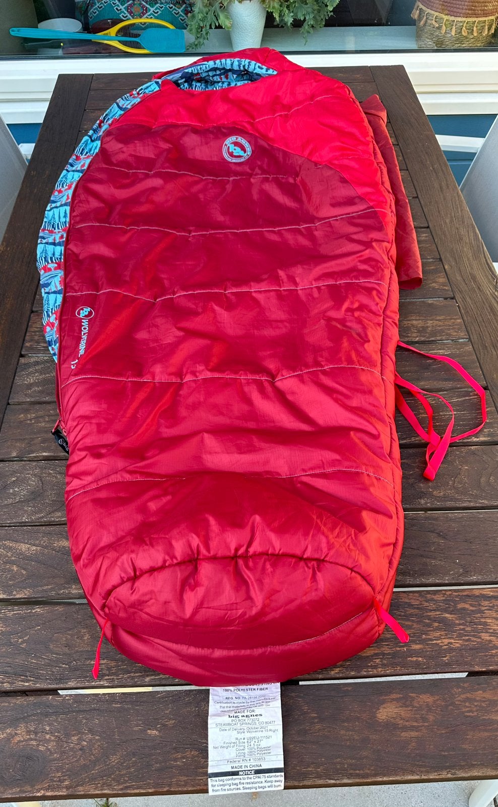 Big Agnes Wolverine 15 slaapzak, Ophalen of Verzenden, Zo goed als nieuw