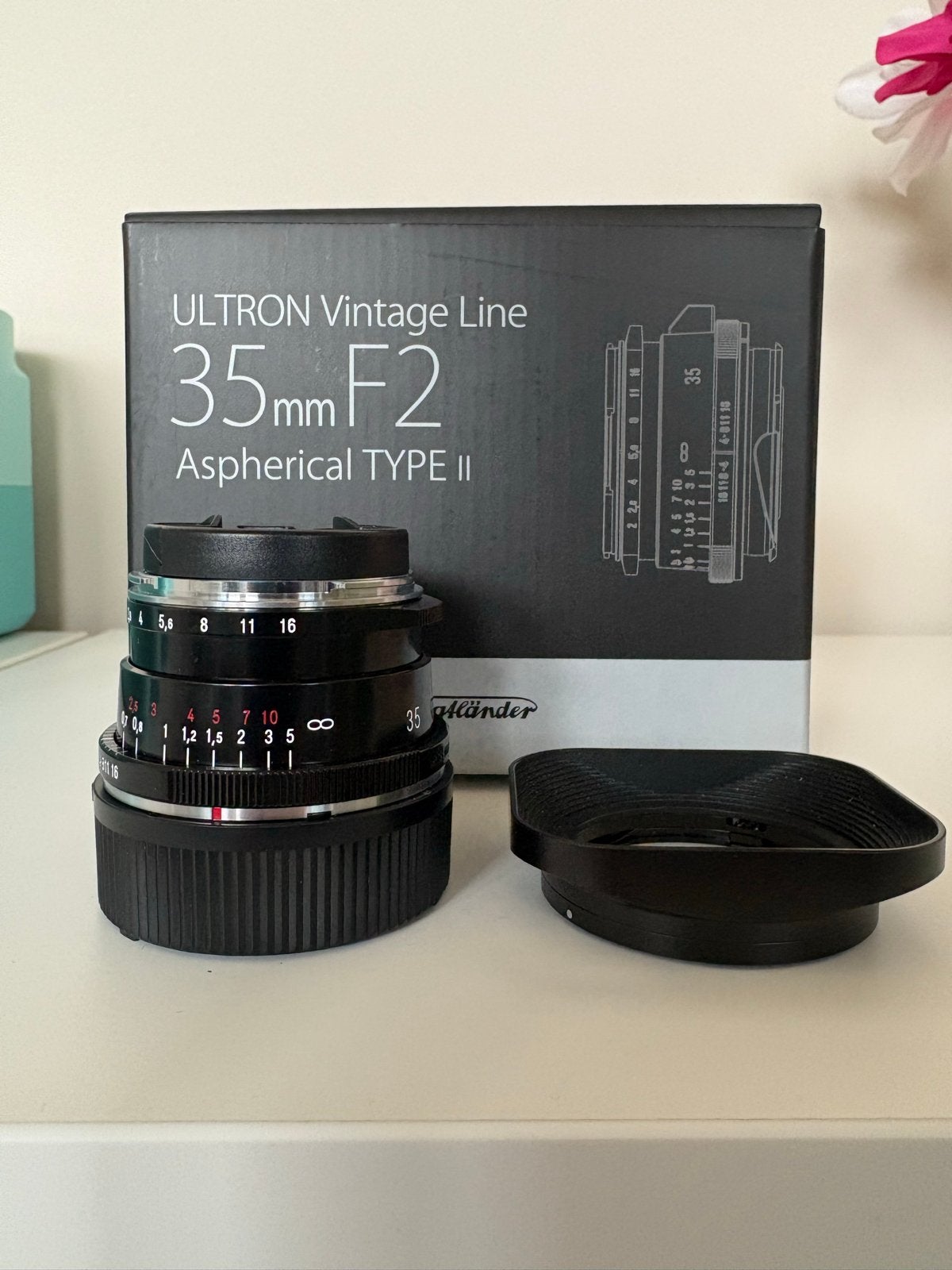 Voigtlander Ultron 35mm F2 Leica M-mount lens, Ophalen, Groothoeklens, Zo goed als nieuw, Voigtlander