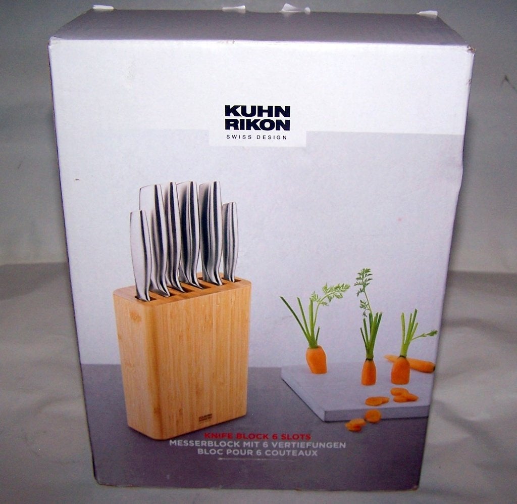 Kuhn Rikon Swiss Design Bamboe Messenblok. Nieuw in doos., Overige typen, Hout, Nieuw, Ophalen of Verzenden