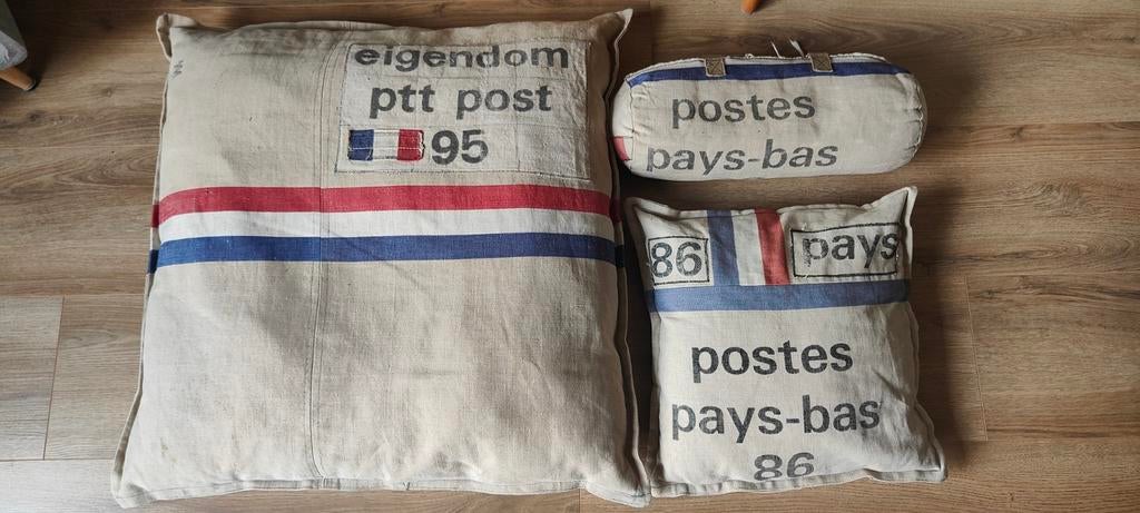 Kussens van postzakken, Ophalen, Gebruikt, Overige kleuren, Rechthoekig
