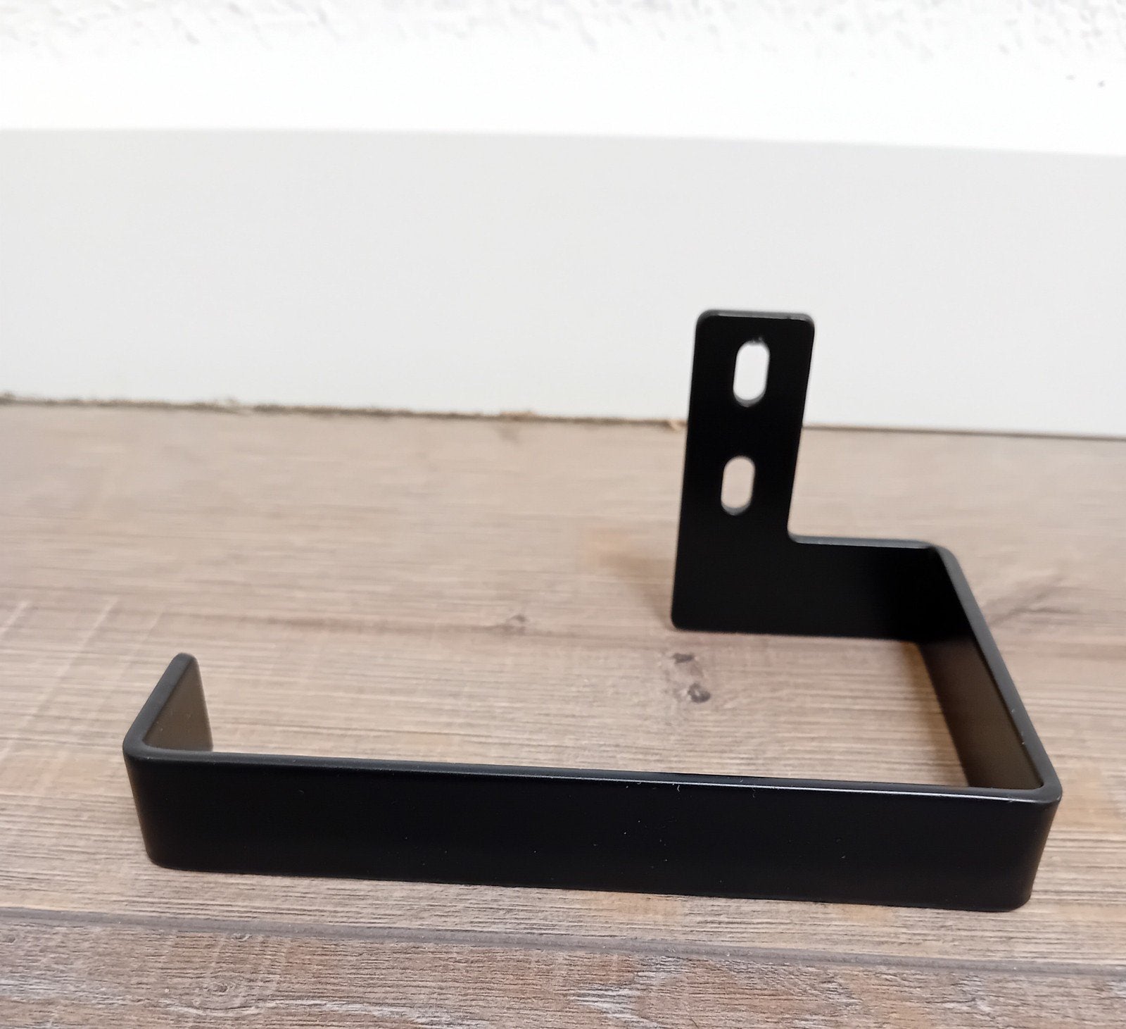 Zwart metalen wc rolhouder NIEUW, Ophalen of Verzenden, Gebruikt, Zwart, Metaal