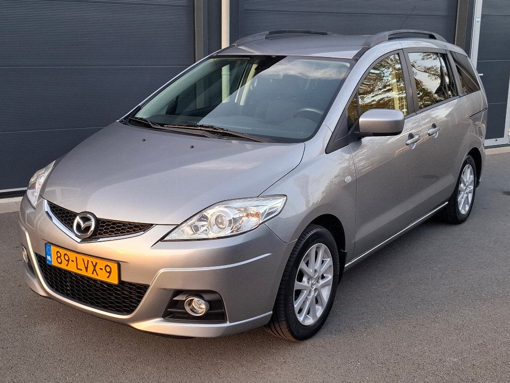 Mazda 5 2.0 Katano 2010 Grijs NAP - 7 Persoons - 1e eigenaar, Auto's, 145 pk, Stof, Zwart, 4 cilinders