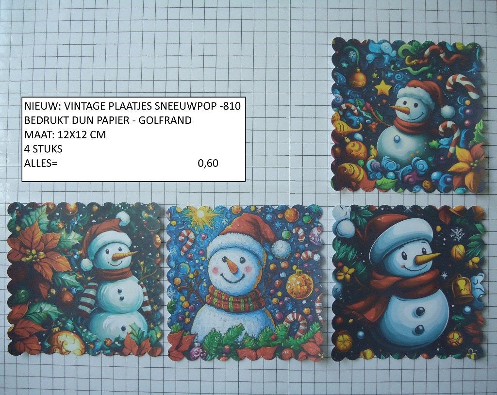 ⚠️nu 0,40: vintage plaatjes kerst 810 ( alleen verzenden, Hobby en Vrije tijd, Kaarten | Zelf maken, Ophalen, Nieuw, Kerst, Knipvel
