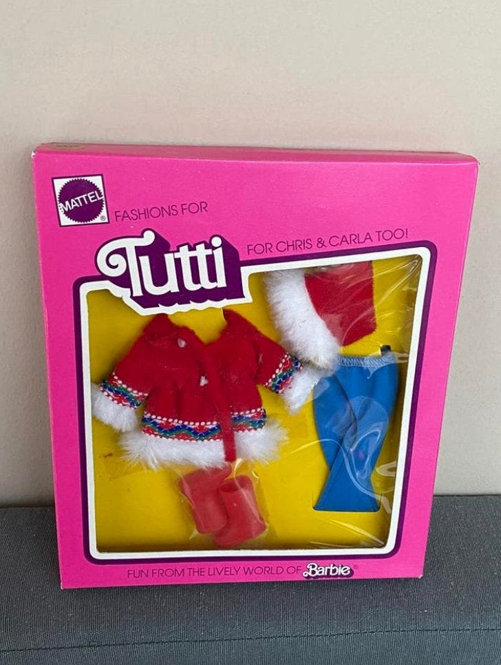 Vintage Barbie Tutti outfit 1976 Mattel NRFB #9476, Verzamelen, Poppen, Verzenden, Zo goed als nieuw, Fashion Doll