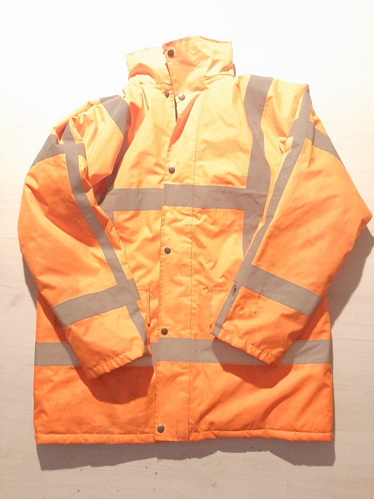 werk jas reflecterend en gevoerd maat L, Kleding | Heren, Ophalen of Verzenden, Zo goed als nieuw, Werk kleding
