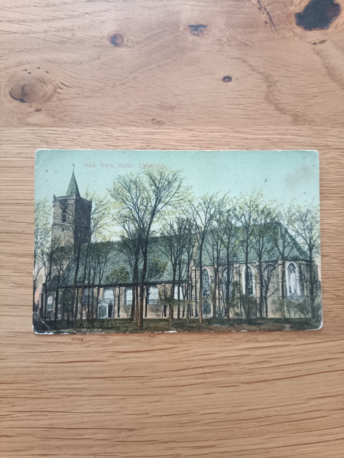 Dirksland Ned. Herv. Kerk, Ophalen of Verzenden, Voor 1920, Gelopen, Zuid-Holland