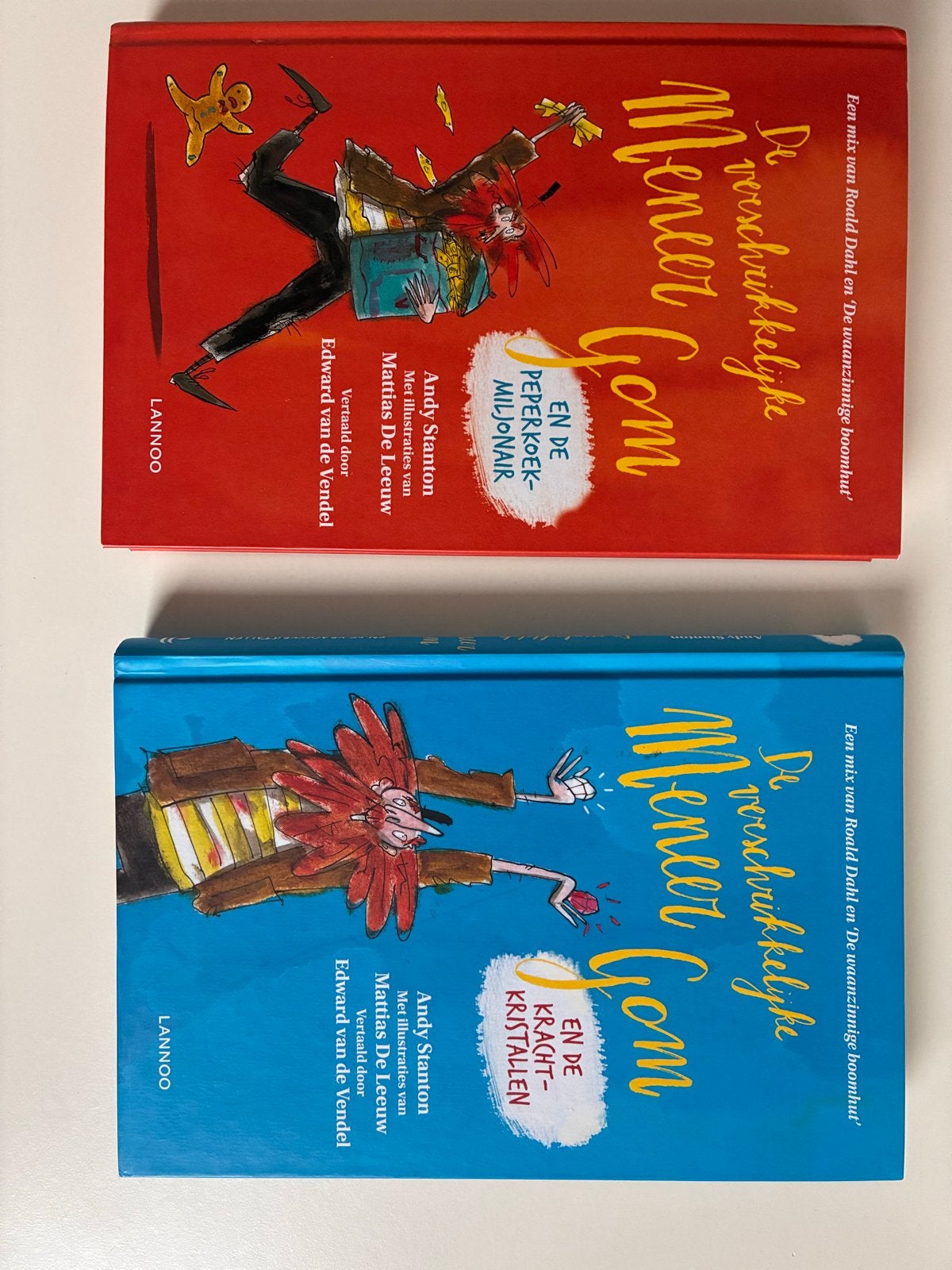 De Verschrikkelijke Meneer Gom - 2 boeken, Boeken, Ophalen, Zo goed als nieuw, Fictie algemeen