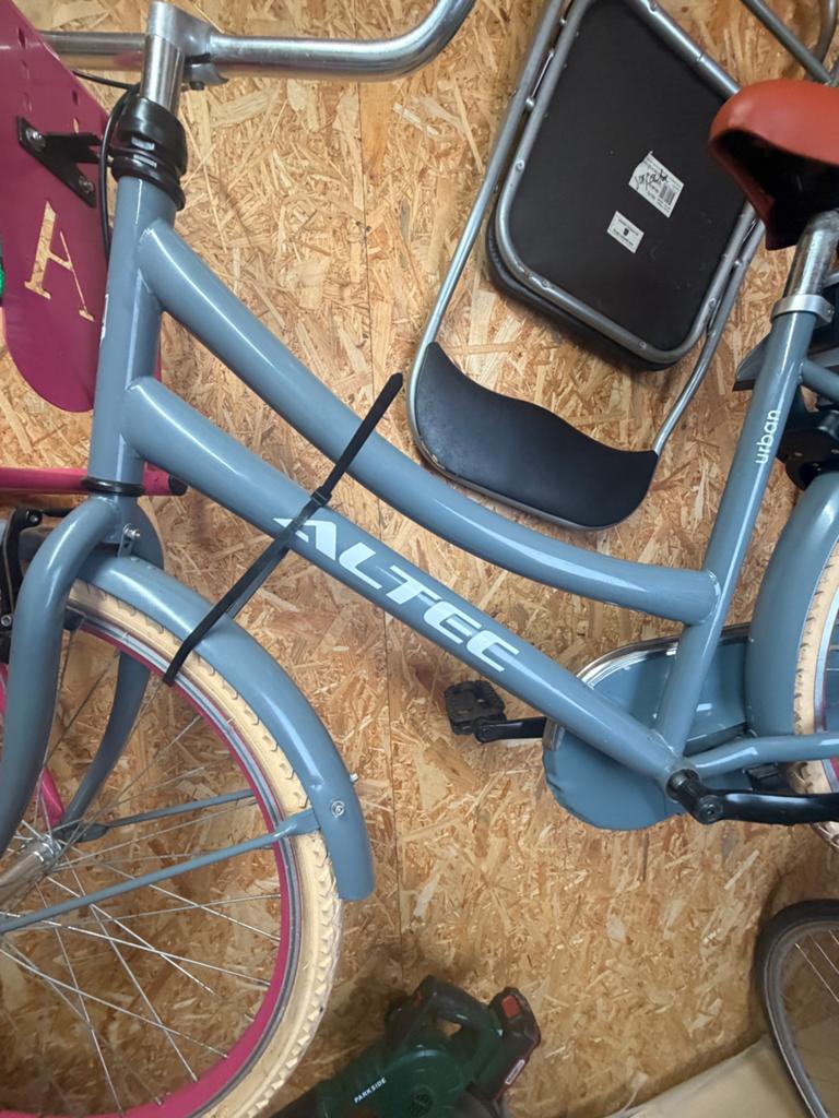 Altec Urban Meisjesfiets - Grijs/Roze, Overige merken, Terugtraprem, (Extra) lage instap, Nieuw