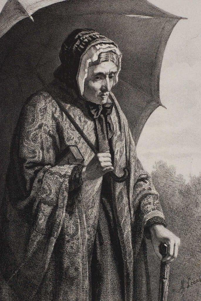 Litho van M. Leon, gedrukt door J.D. Steuerwald 19e eeuw, Origineel, Ophalen of Verzenden, Portret en Figuren, Lithografie