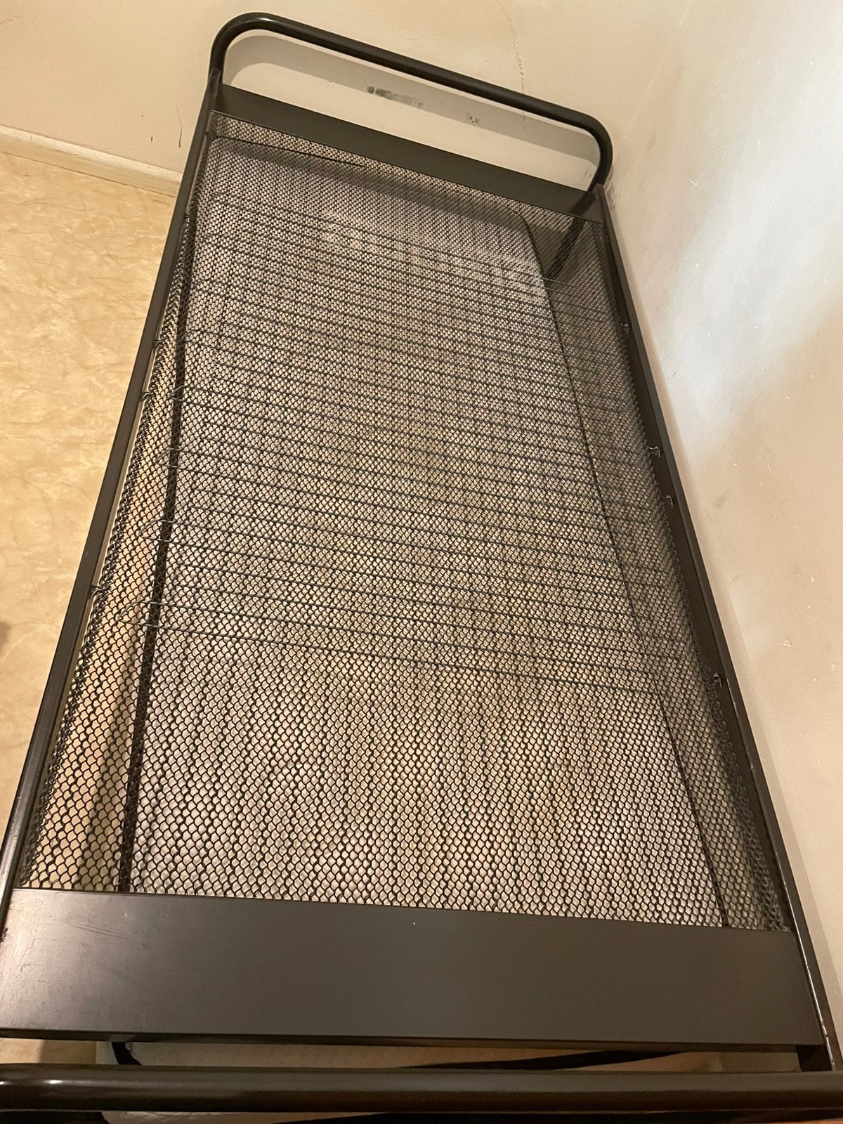 Een stevig gebed  ijzer, Huis en Inrichting, 90 cm, Eenpersoons, Zwart, Ophalen of Verzenden