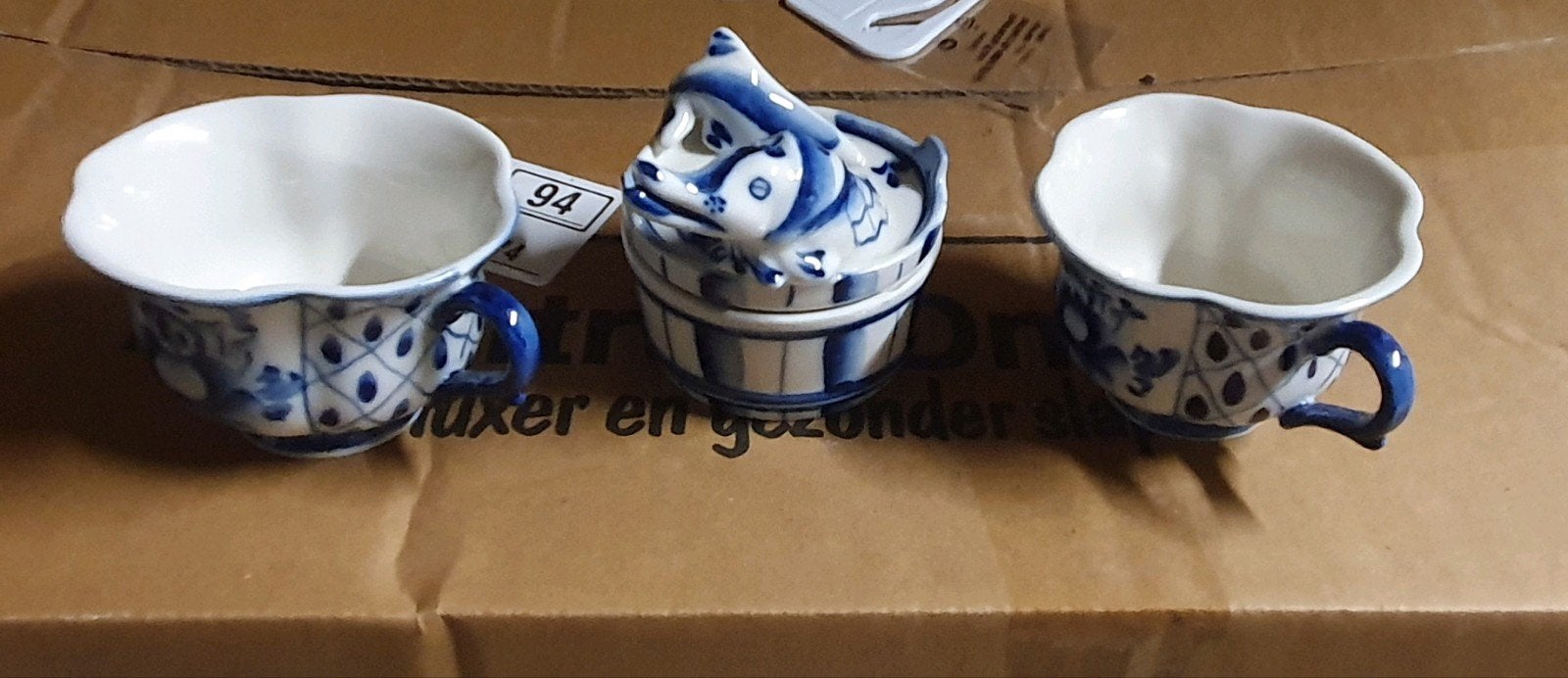 Gzhel porselein servies en decoratie set, Ophalen of Verzenden