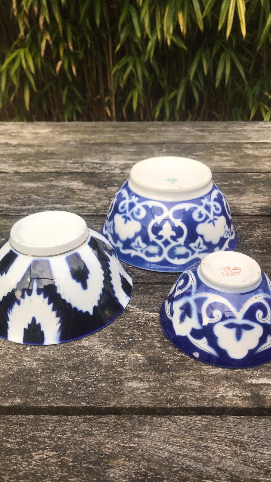 Spoelkom blauw-wit, Ophalen of Verzenden