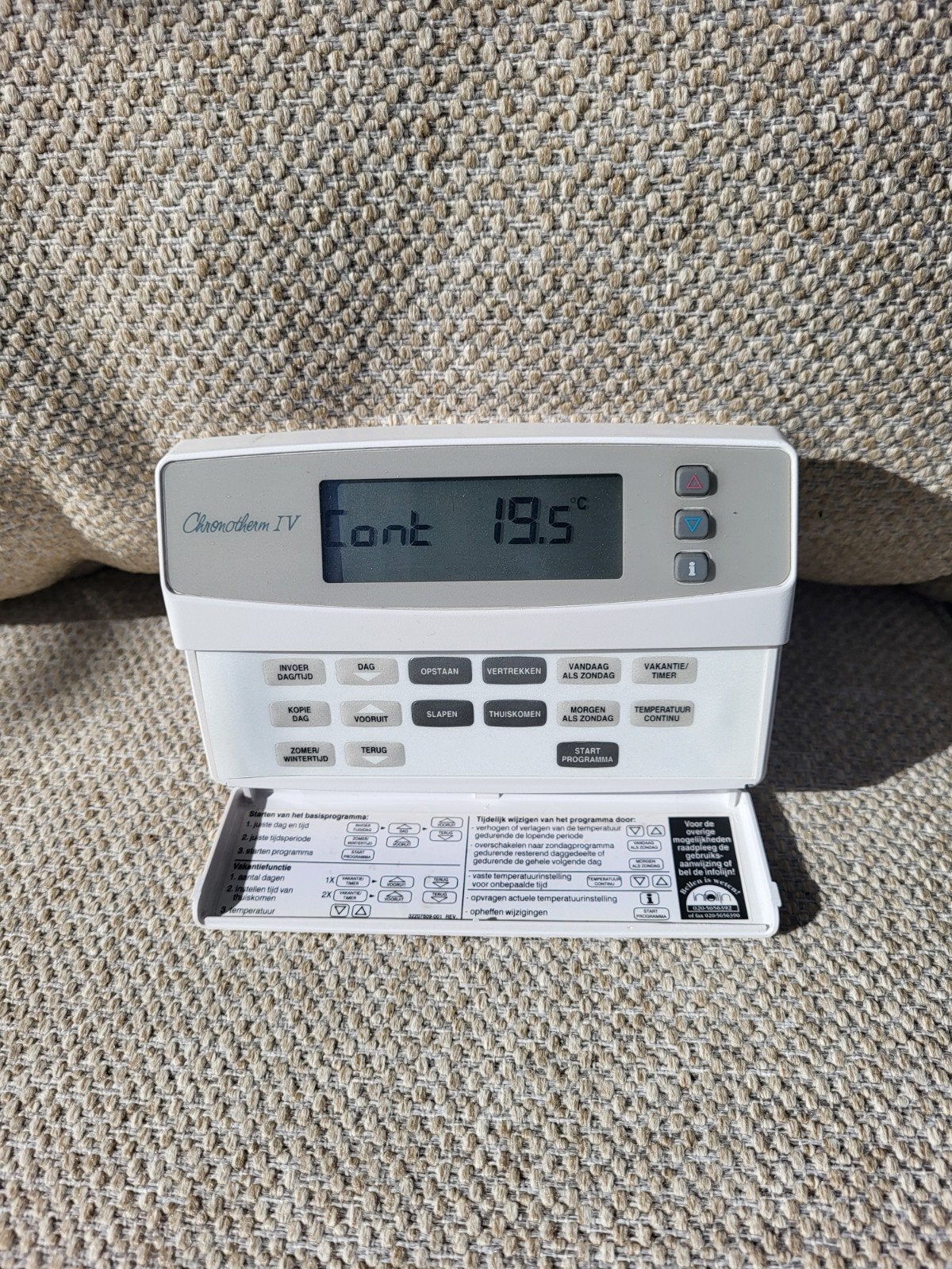 Chronotherm IV Programmeerbare Thermostaat, Doe-het-zelf en Verbouw, Ophalen of Verzenden, Gebruikt