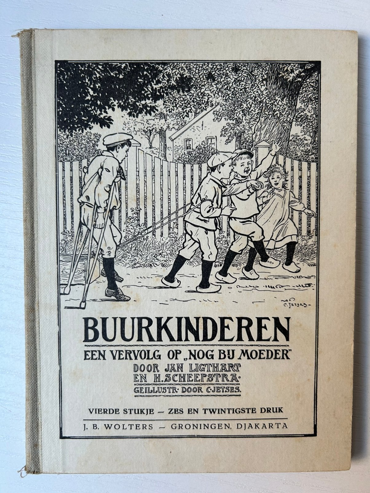 Buurkinderen vierde stukje Jan Ligthart C.Jetses, Antiek en Kunst, Antiek | Boeken en Bijbels, Ophalen of Verzenden