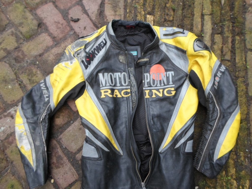 Leren motorpak maat 48 Lookwell met schuifschade, Motoren, Heren, Ophalen of Verzenden, Nieuw zonder kaartje, Overall