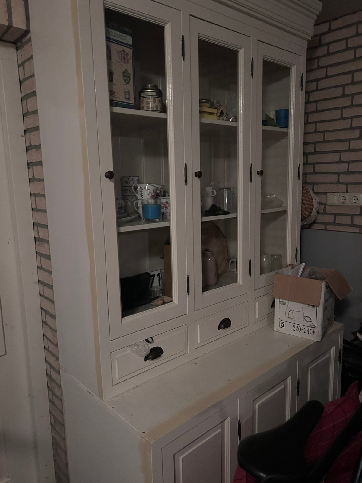 Te koop buffet kast  (2 delen), Ophalen, Zo goed als nieuw, 25 tot 50 cm, 200 cm of meer