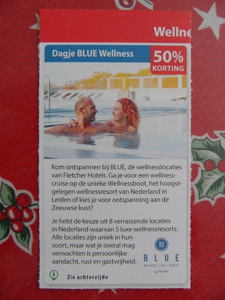 Blue Wellness kortingsbon, Twee personen, Kortingsbon, Spa of Sauna