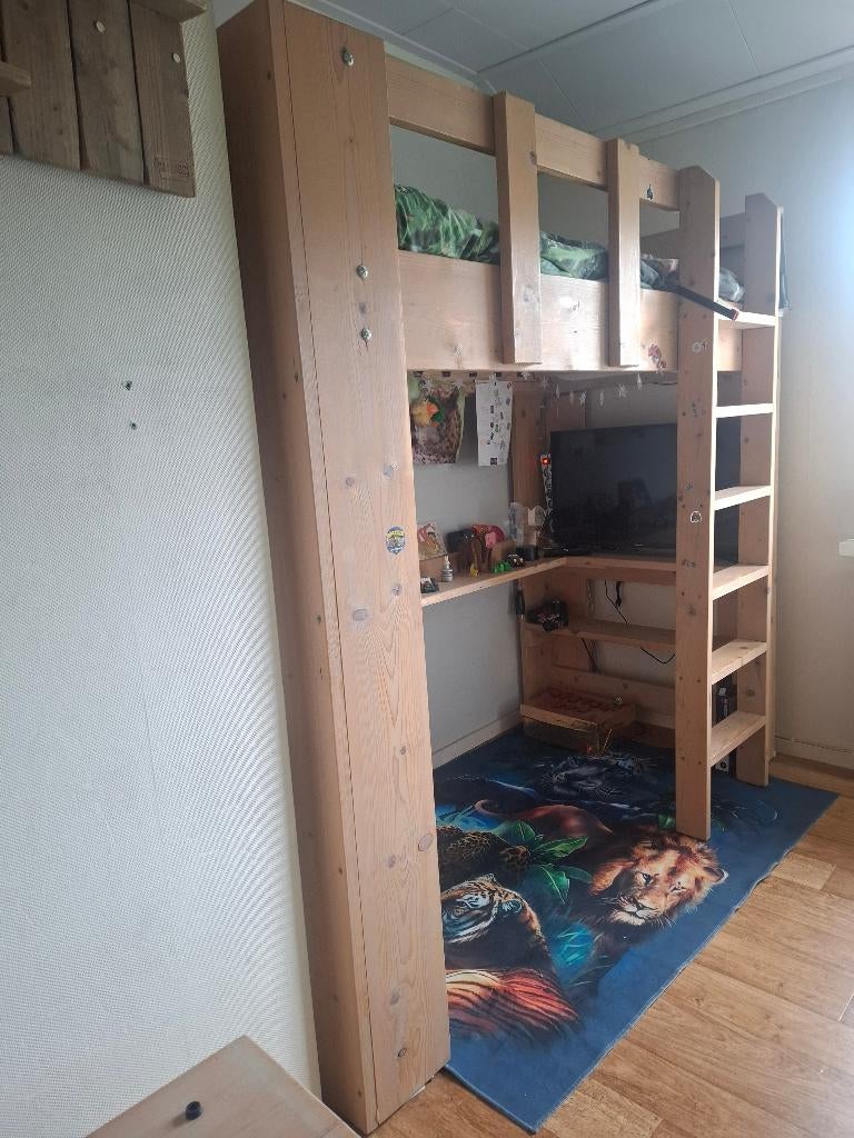 Houten Hoogslaper, Ophalen, Gebruikt, Hoogslaper