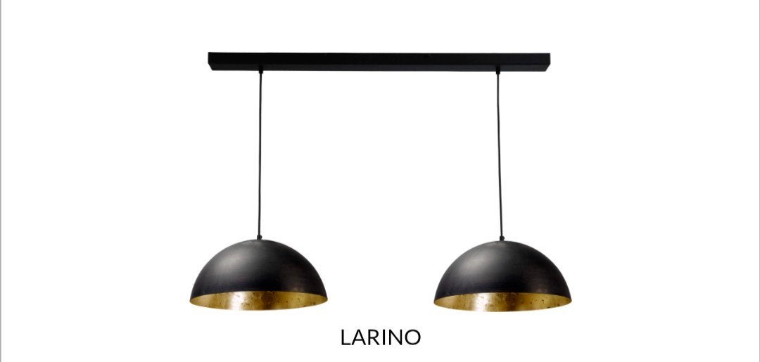 Hanglamp Masterlight Larino gunmetal gold 60 cm, Ophalen, Zo goed als nieuw, Metaal
