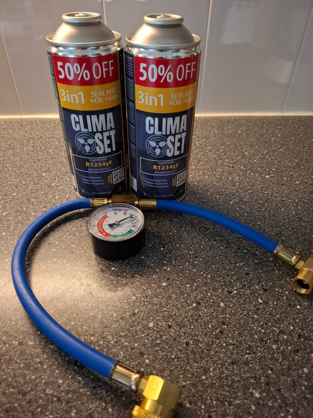 Airco vulset/Clima Set 3 in 1 R1234yf koelmiddel, Ophalen