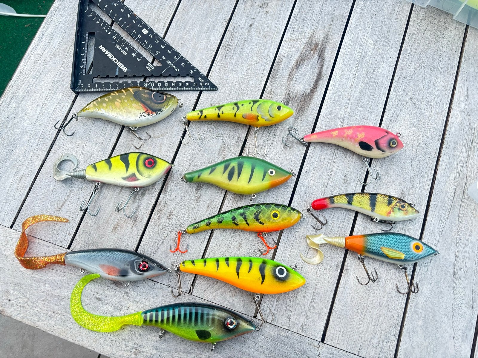 Diverse set kunstaas voor snoek en baars, Ophalen of Verzenden, Gebruikt, Kunstaas