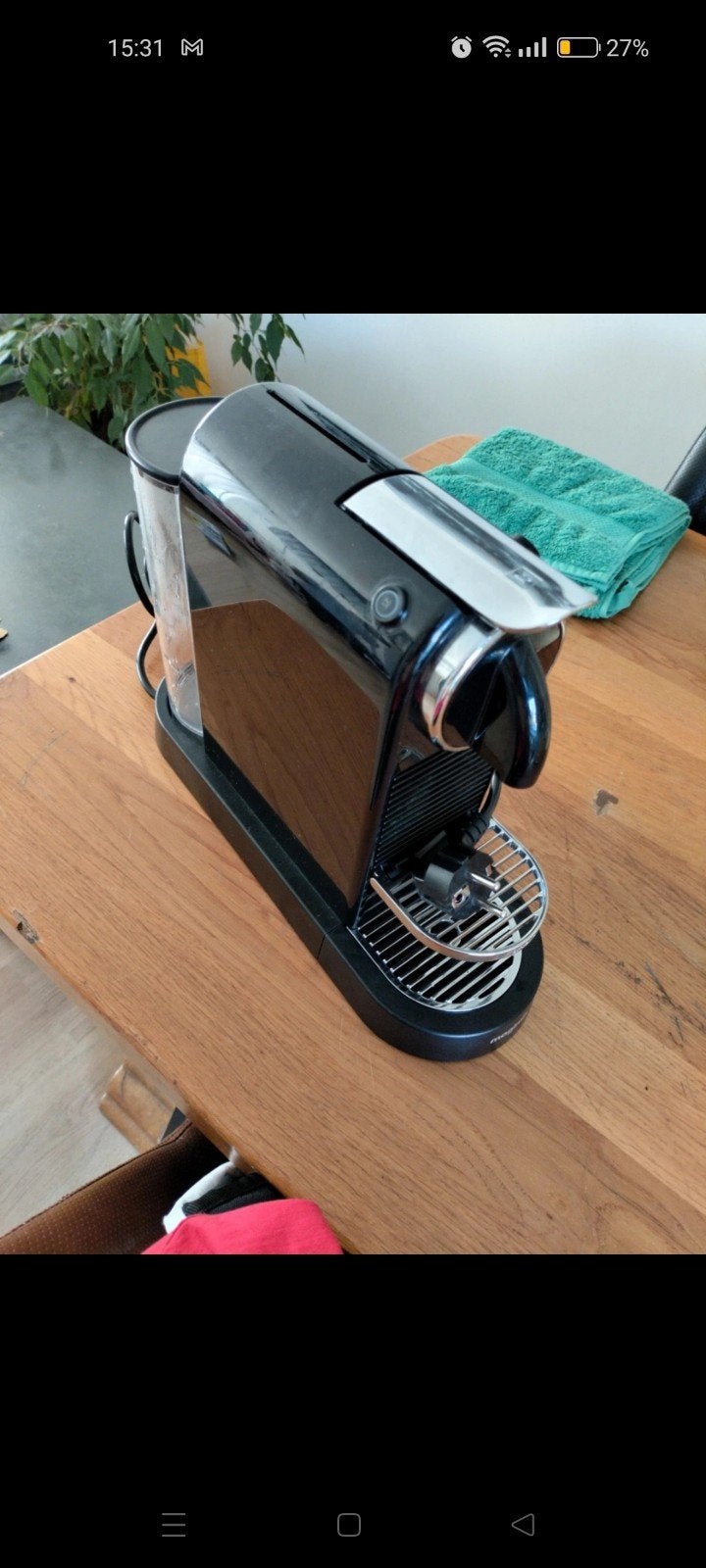 Magimix Nespresso CitiZ M196 Zwart - Prima staat, Espresso apparaat, Ophalen of Verzenden, Zo goed als nieuw, 1 kopje