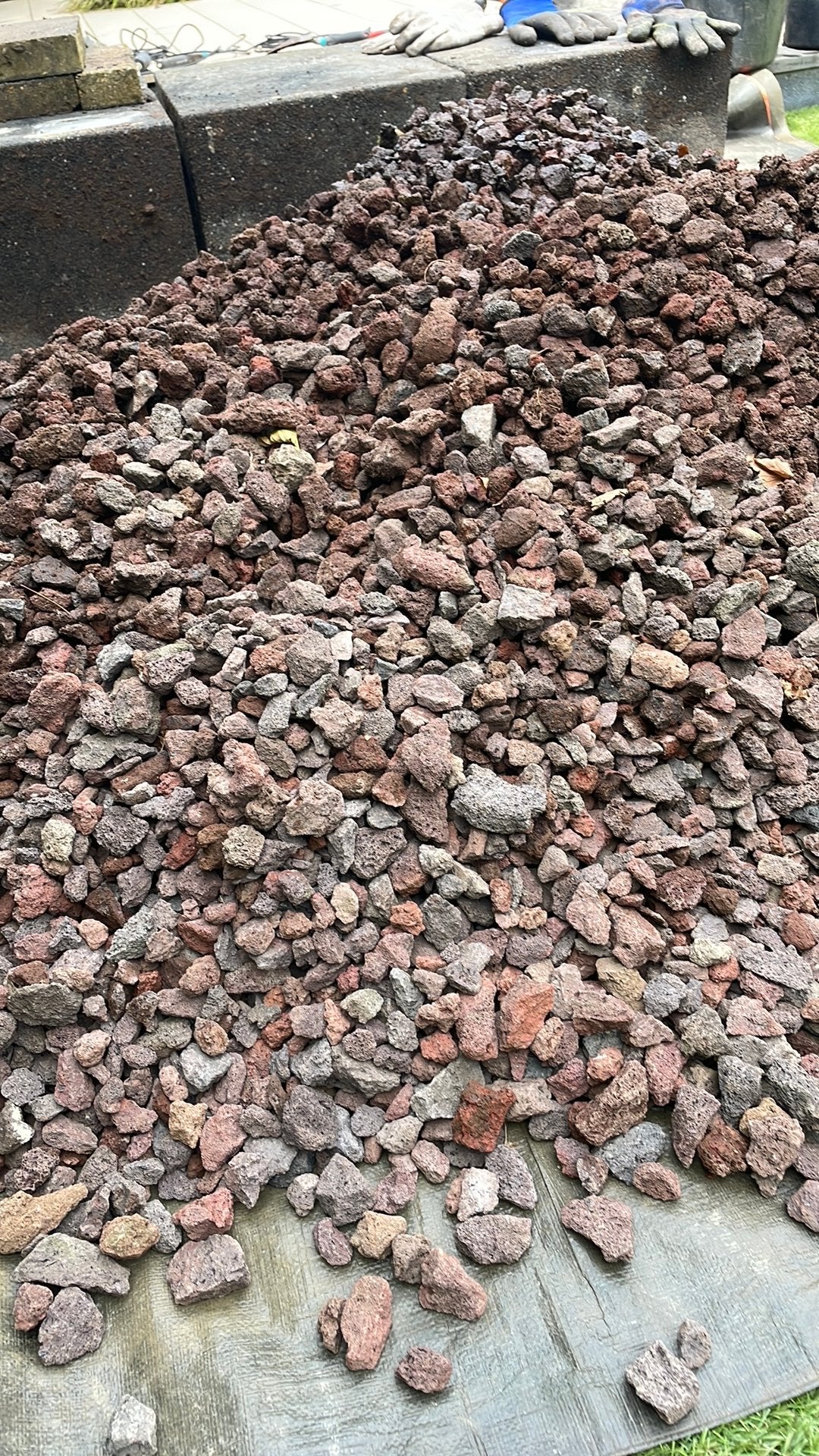Gratis lavakorrels, Tuin en Terras, Grind, Keien en Split, Ophalen, Gebruikt, Bruin, Overige typen