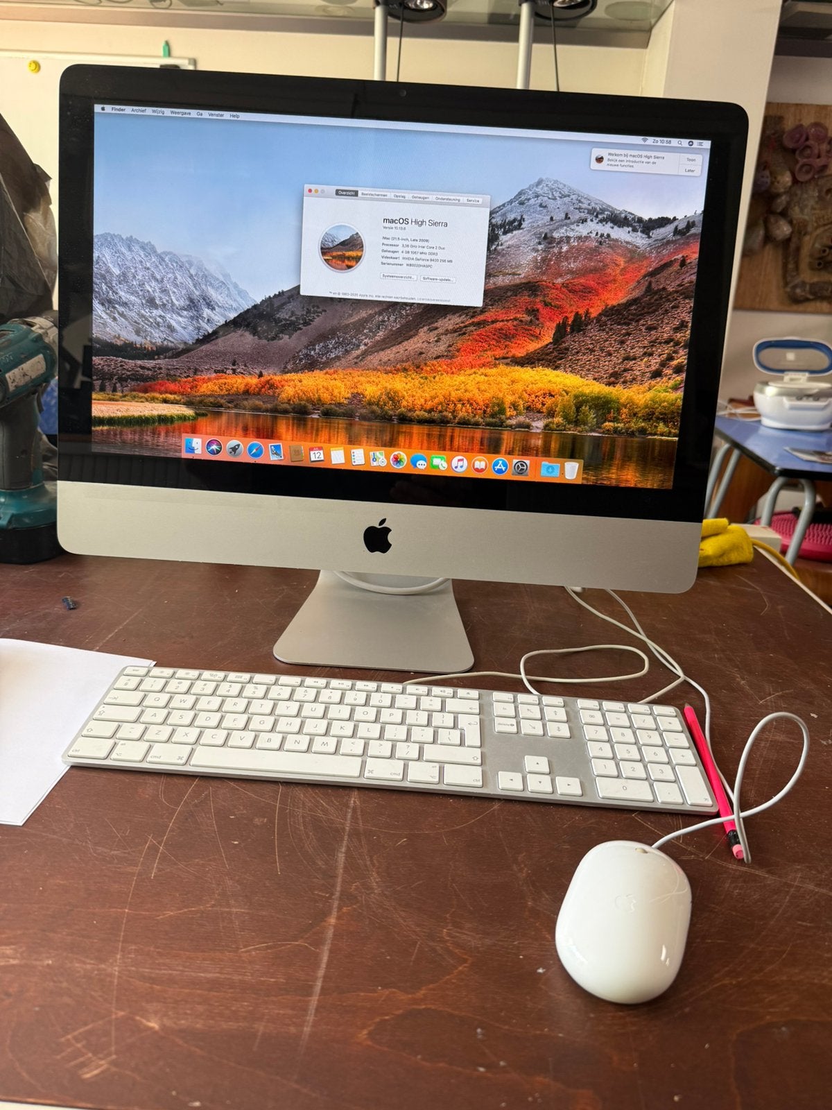 Mac OS Sierra Versie 10.13.6. 21,5 inch late 2009, Computers en Software, Apple Desktops, Ophalen, Zo goed als nieuw, IMac, 2 tot 3 Ghz