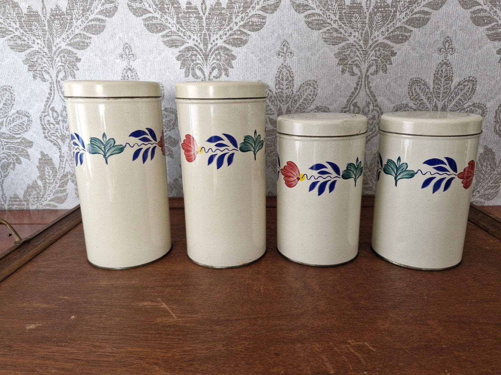 Vintage Boch Decor Original voorraadblikken set, Antiek en Kunst, Ophalen of Verzenden