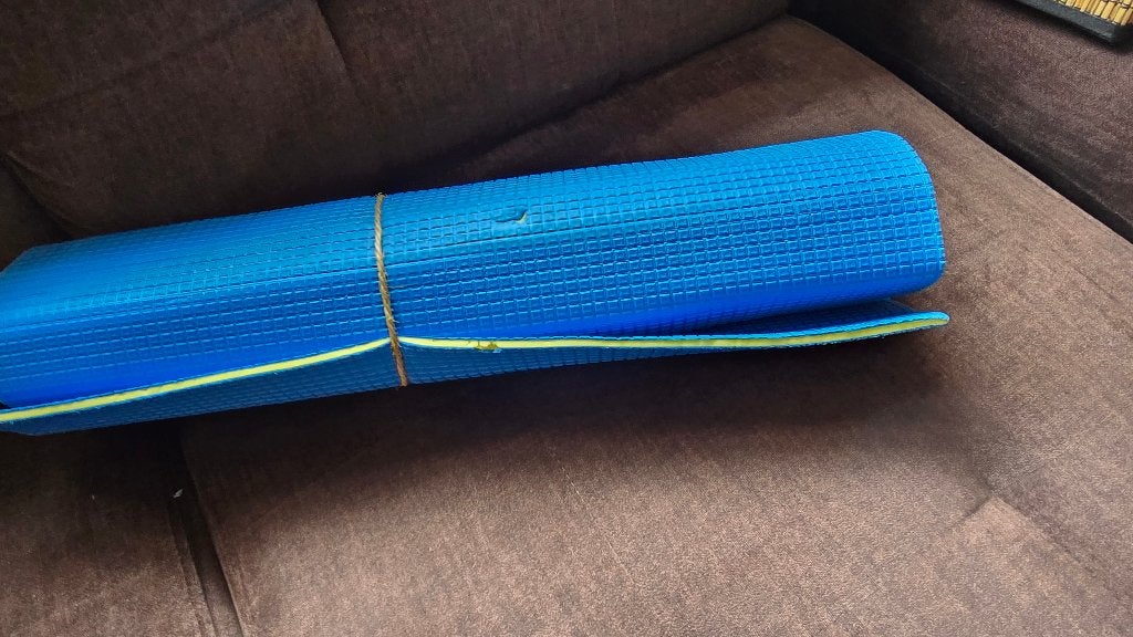 Sportmatje blauw, Sport en Fitness, Ophalen, Gebruikt, Overige typen