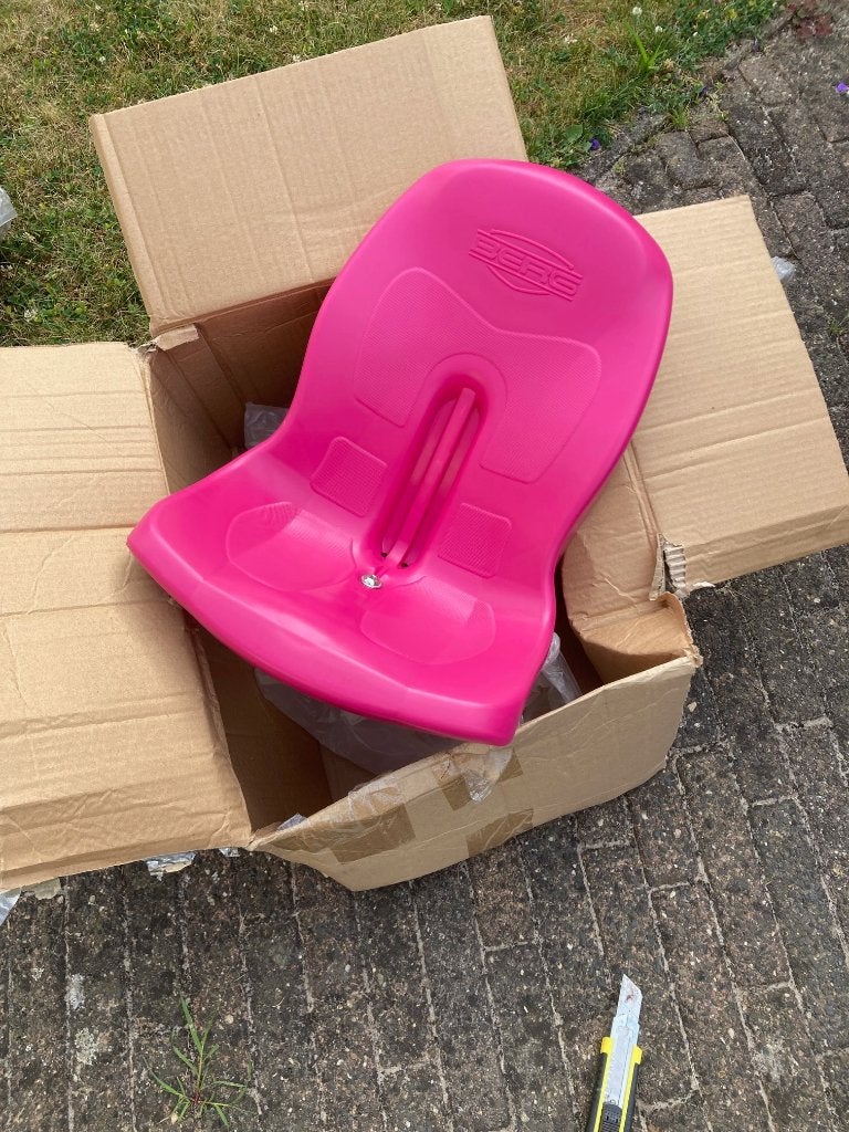 Stoel Buddy roze (nieuw)  50% korting!, Kinderen en Baby's, Speelgoed | Buiten | Skelters, Ophalen of Verzenden, Nieuw, Berg