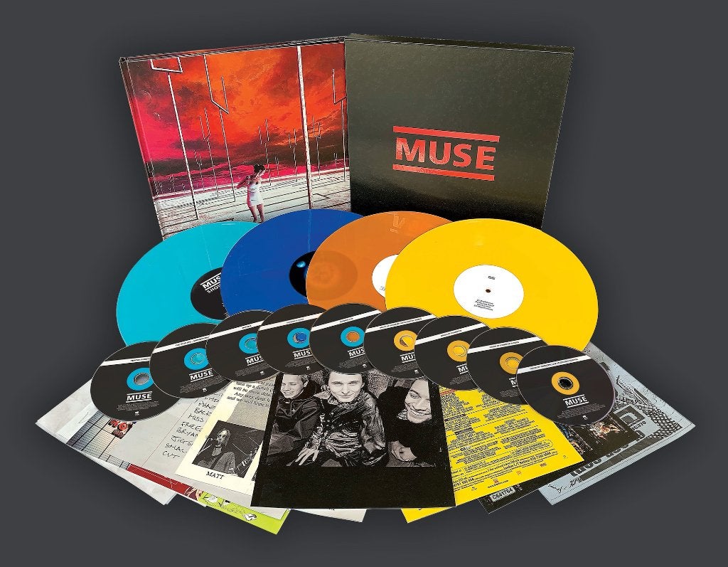 9Cd+4LP Box Muse Origin Of Muse COLOURED Vinyl ZGAN, Cd's en Dvd's, Cd's | Rock, Zo goed als nieuw, Progressive, Ophalen of Verzenden