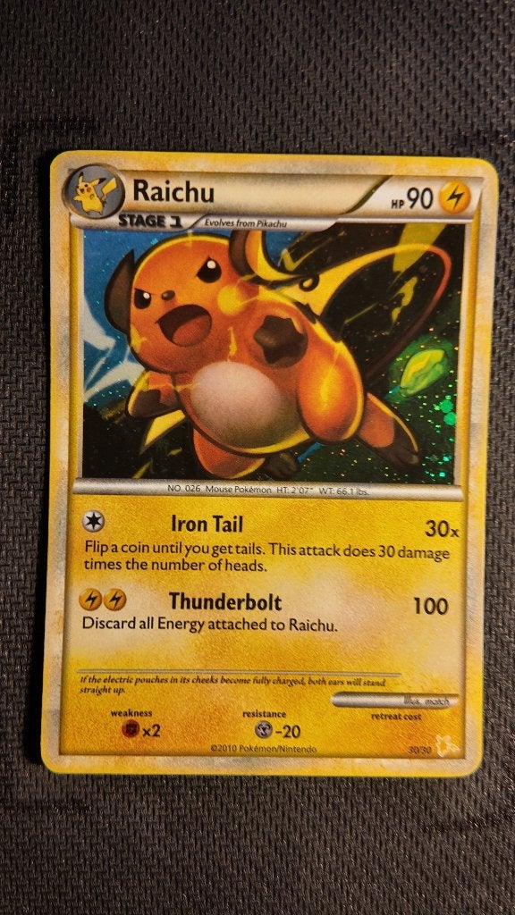 raichu 30 trainer kit | Pokemon kaart, Ophalen, Losse kaart, Foil