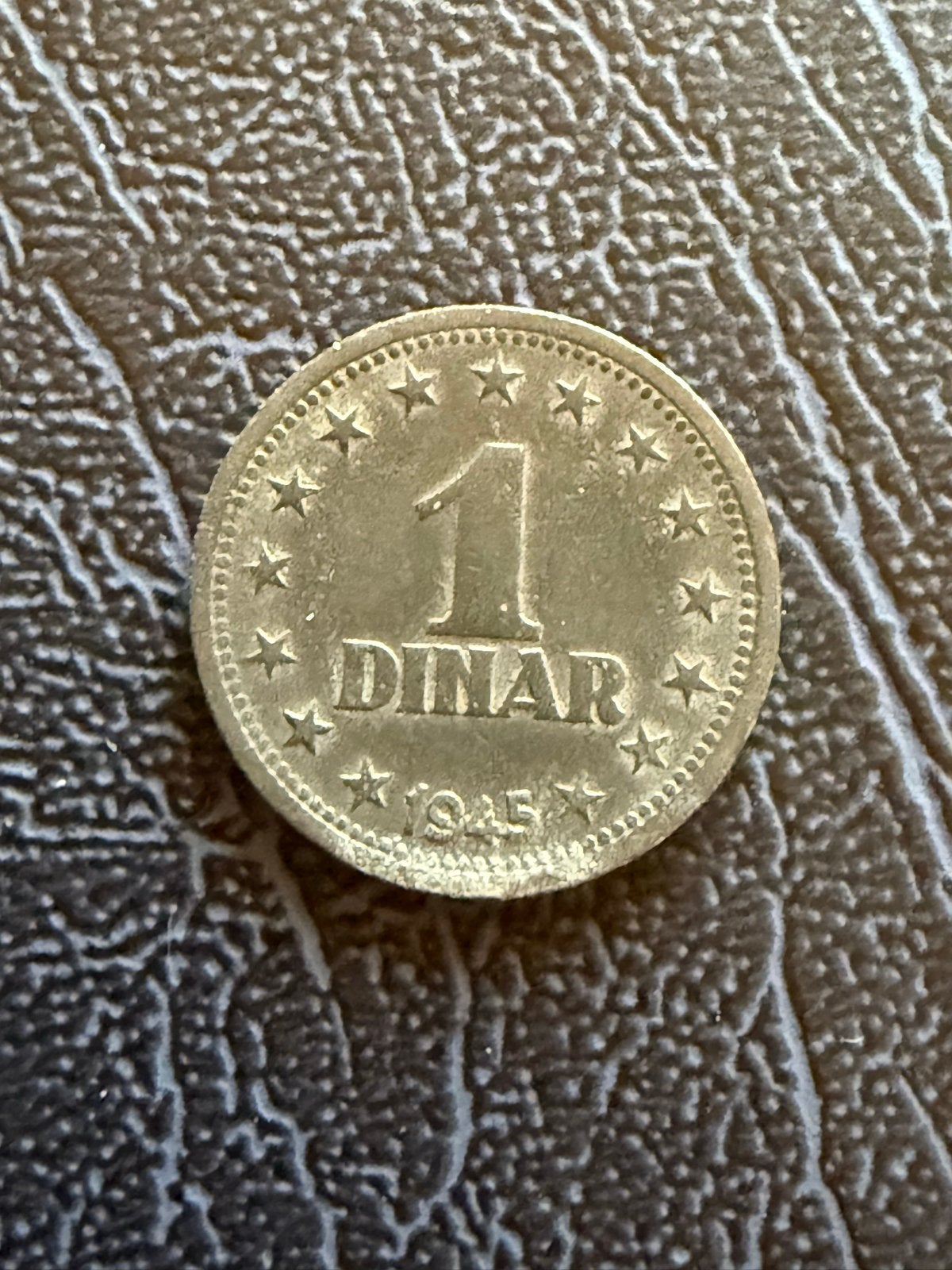 Joegoslavië 1 Dinar 1945, Ophalen of Verzenden, Joegoslavië, Losse munt
