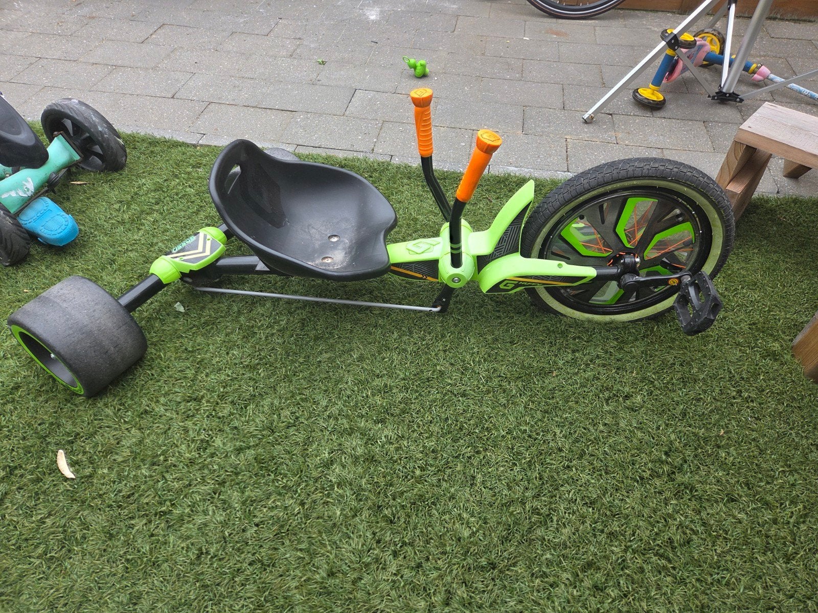Groene Drift Trike, Ophalen, Gebruikt, Velgrem, Onbekend