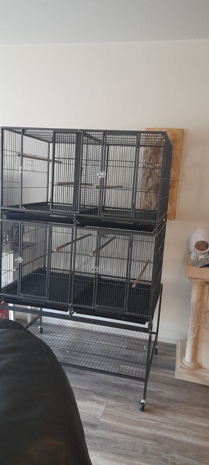 grote kooi, Ophalen, Zo goed als nieuw, Metaal, Vogelkooi